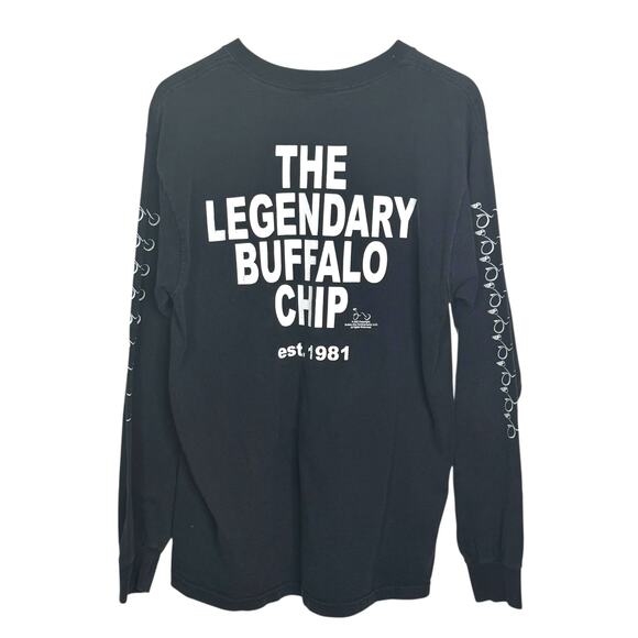 Vtg The Legendary Buffalo Chip Campground Sturgis, SD 2003 Long Sleeve T-Shirt - Picture 2 of 5